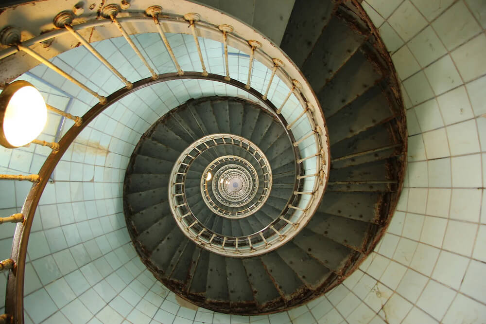 Escalier en colimaçon du Phare de la Coubre